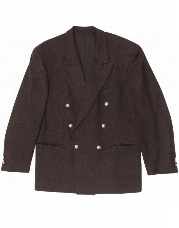 Van Gils Chaqueta tipo blazer con doble botonadura para hombre UK 40 Large Grey Wool