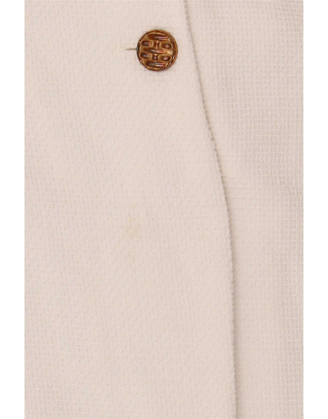 Zara Chaqueta Bolero para Mujer UK 46 Grande Poliéster Blanco