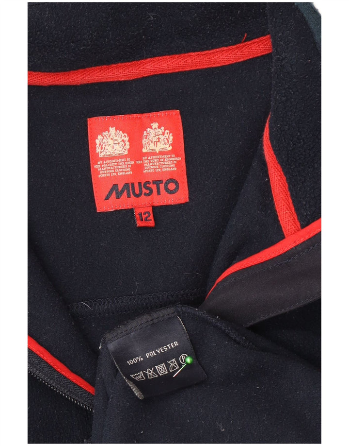 Musto Chaqueta polar para mujer UK 12 Medium Azul marino Poliéster