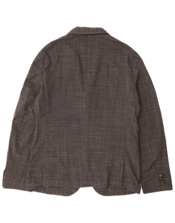 TOMMY HILFIGER Chaqueta tipo blazer de 2 botones a medida para hombre IT 48 Gris medio