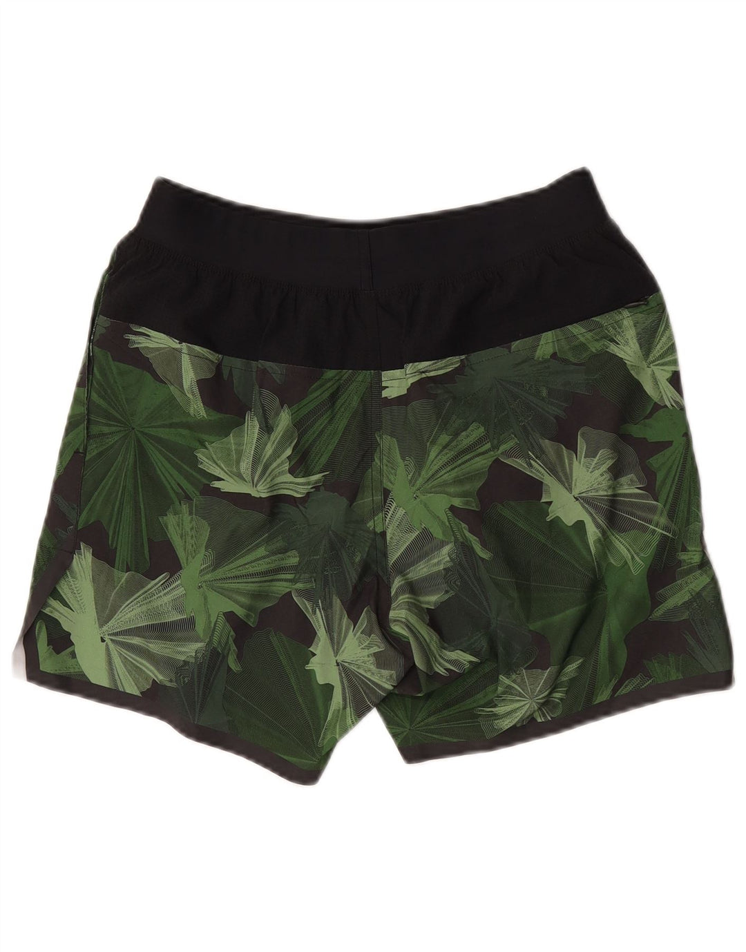 NIKE Shorts deportivos para hombre Small Green Floral Poliéster