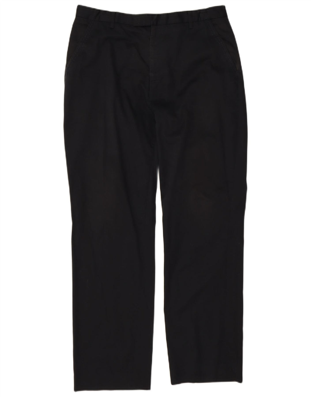 Pantalones de traje rectos para hombre de Ted Baker W34 L30 Algodón negro