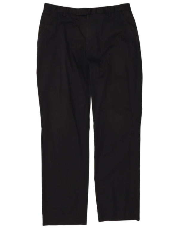 Pantalones de traje rectos para hombre de Ted Baker W34 L30 Algodón negro