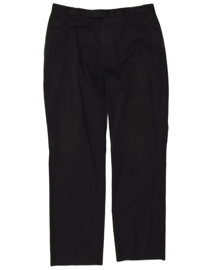 Pantalones de traje rectos para hombre de Ted Baker W34 L30 Algodón negro