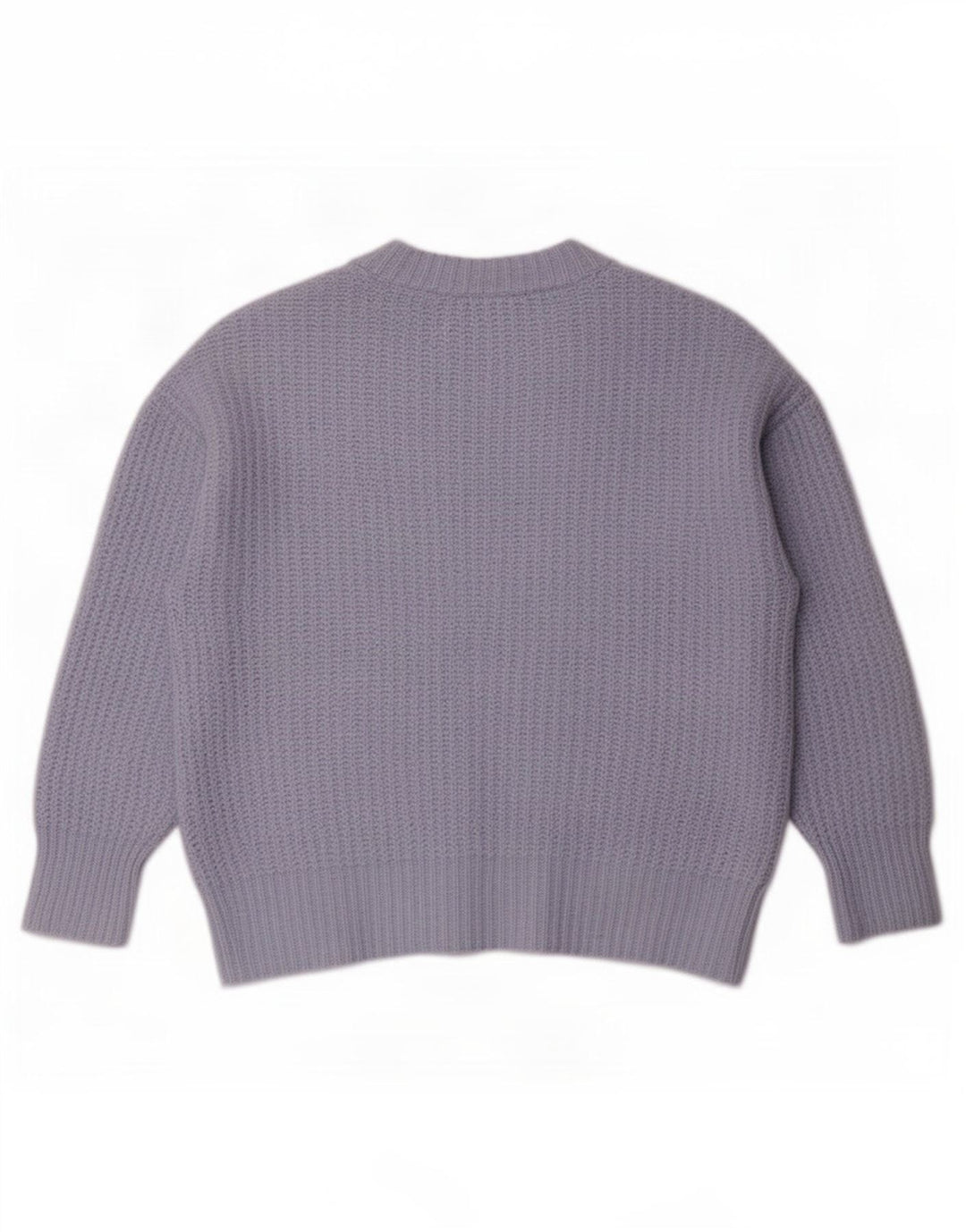 Zara Mujer Suéter Cárdigan Extragrande UK 44 Poliéster Azul Medio