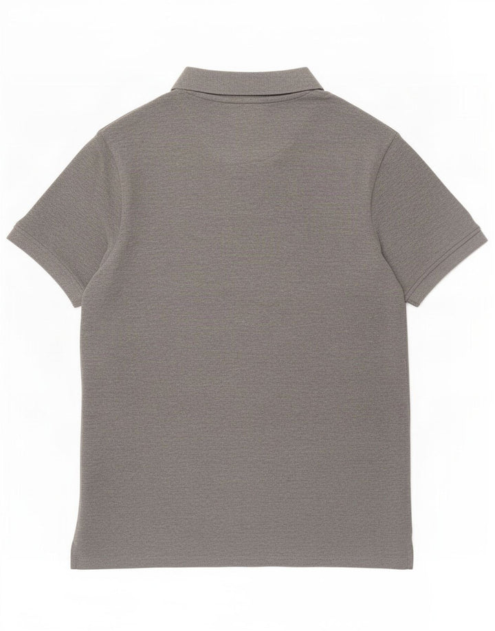 Lyle & Scott Polo para hombre de algodón gris grande