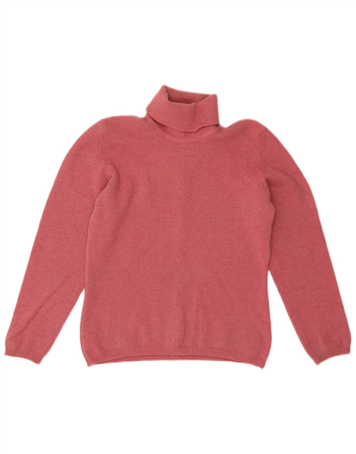 Lyle & Scott Suéter tipo jersey con cuello vuelto para mujer Reino Unido 44 Rosa mediano