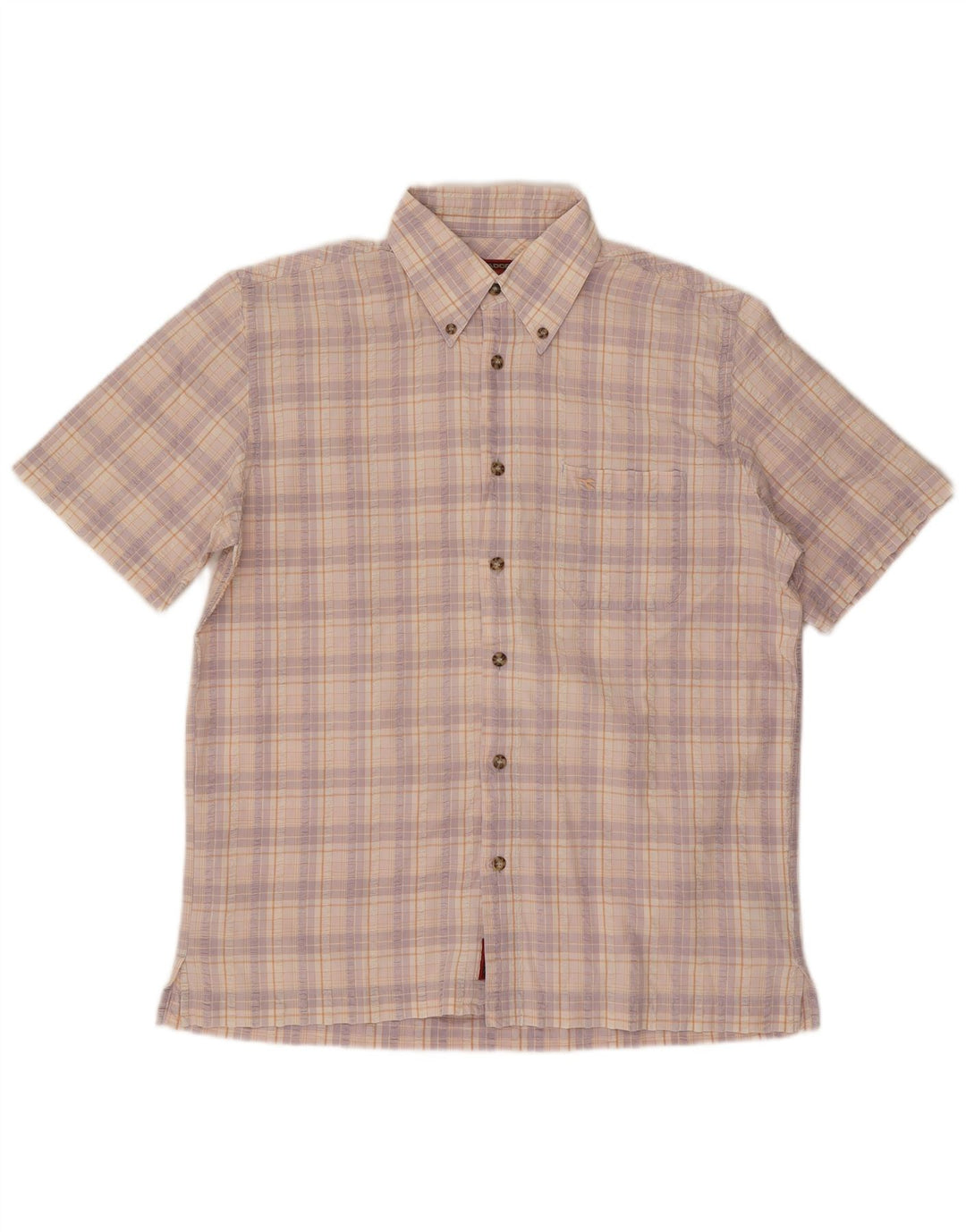 Camisa Diadora Hombre Grande Cuadros Multicolor Algodón