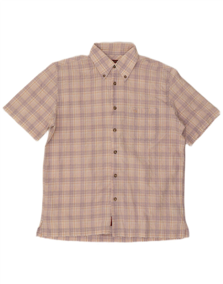 Camisa Diadora Hombre Grande Cuadros Multicolor Algodón