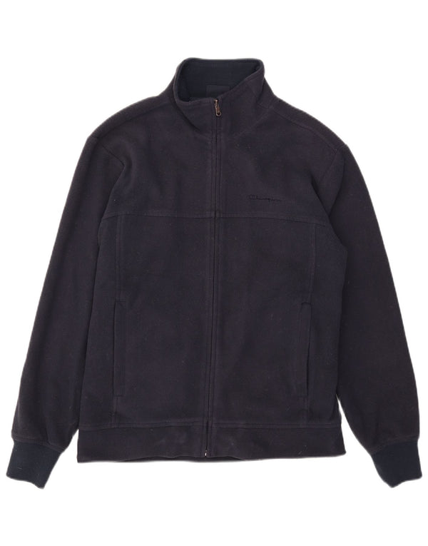 Champion Chaqueta polar para hombre UK 38 Medium Azul marino Poliéster