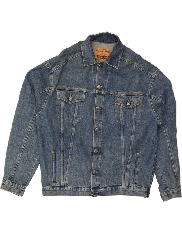 VINTAGE Chaqueta vaquera para hombre Reino Unido 40 Algodón azul grande