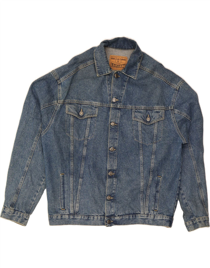 VINTAGE Chaqueta vaquera para hombre Reino Unido 40 Algodón azul grande
