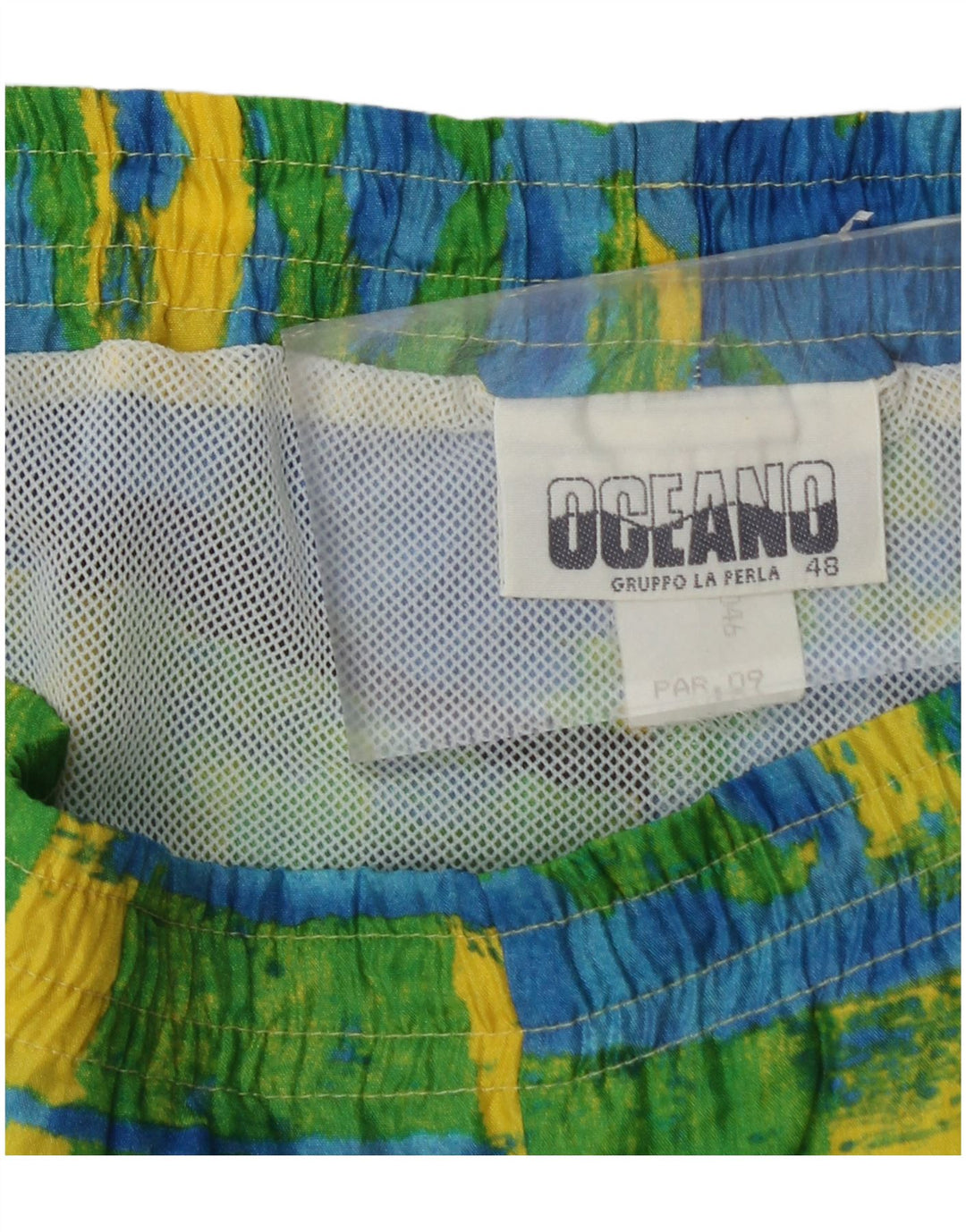 OCEANO Bañador Hombre IT 48 Poliamida Color Block Amarillo Medio