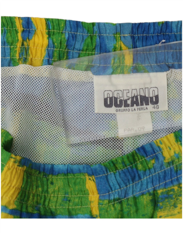 OCEANO Bañador Hombre IT 48 Poliamida Color Block Amarillo Medio