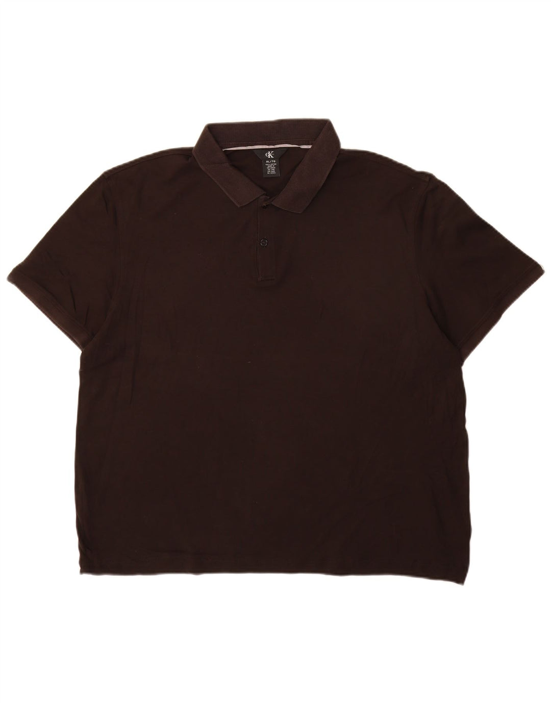 CALVIN KLEIN Polo Hombre XL Algodón Negro