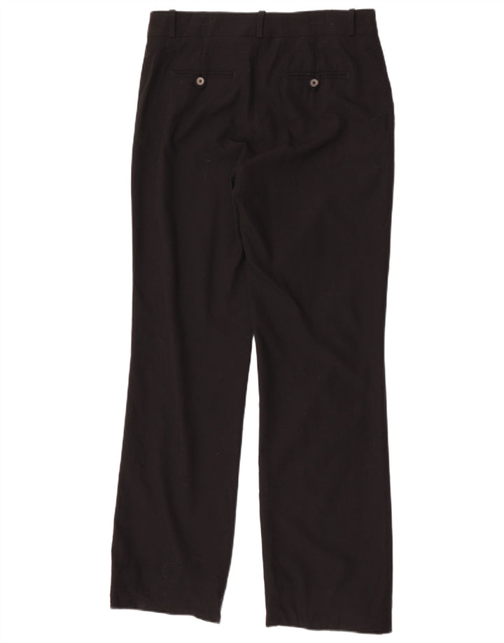 Zara Pantalón chino recto para mujer EU 38 Small W28 L31 Poliéster negro