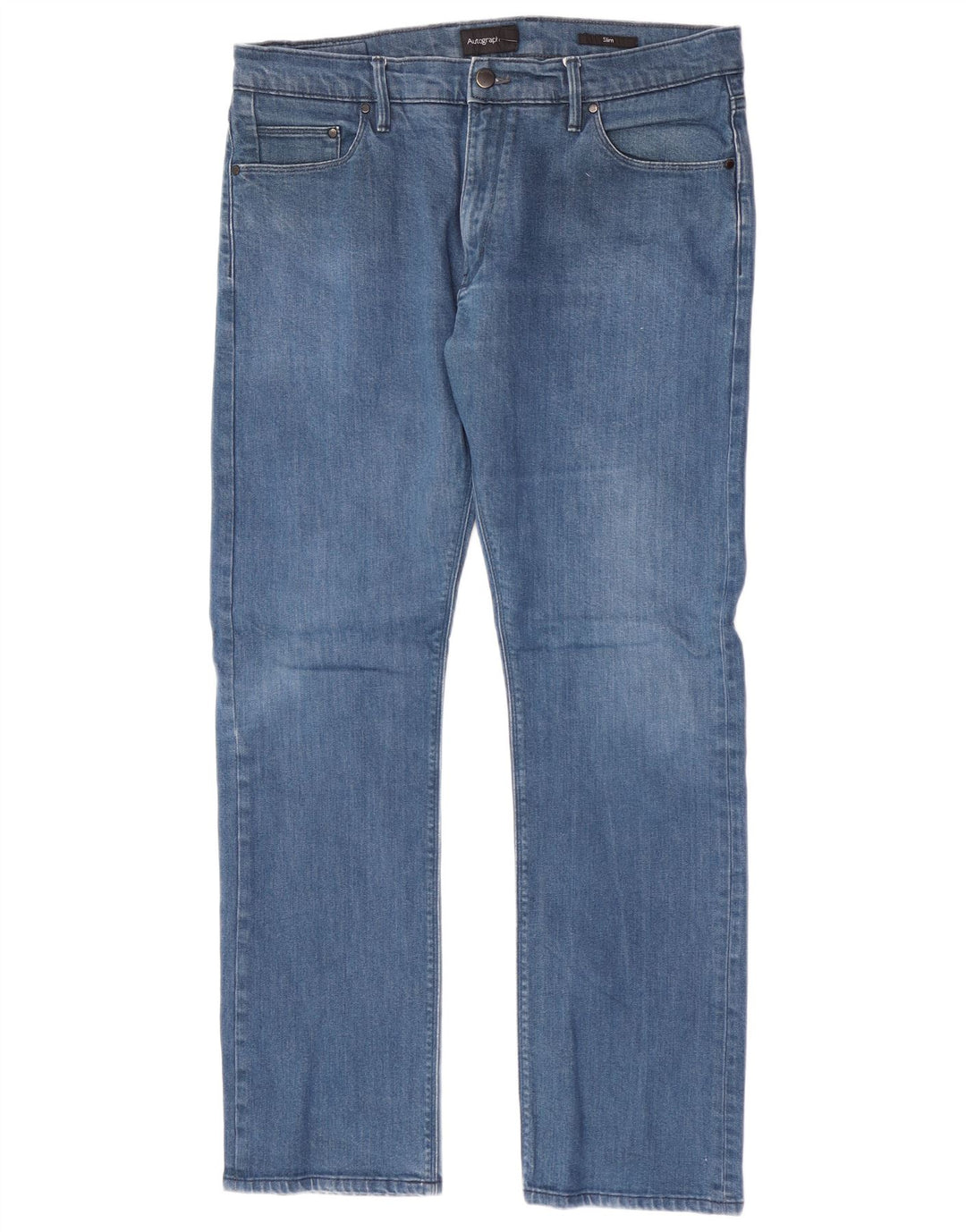 Marks & Spencer Jeans Slim Autograph para Hombre W36 L30 Algodón Azul