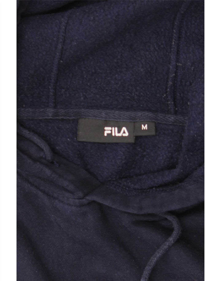 Fila Hombre Graphic Hoodie Jumper Medium Azul Marino Algodón