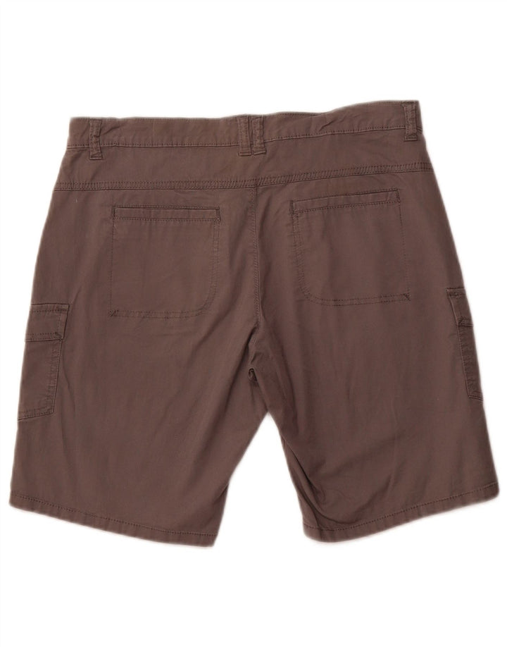 LEE Pantalones cortos cargo de talle medio para mujer US 8 mediano W32 algodón gris