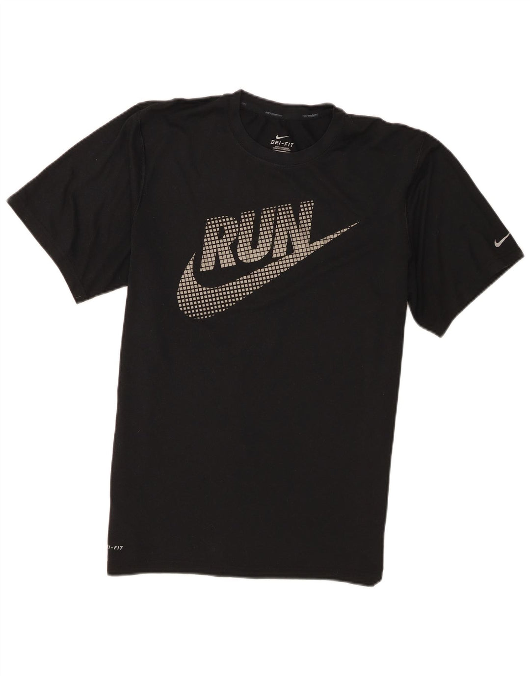 Nike Camiseta Dri Fit Graphic para Hombre Top Mediano Negro Poliéster