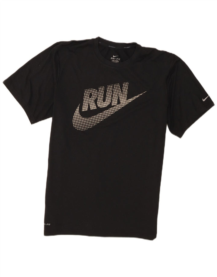 Nike Camiseta Dri Fit Graphic para Hombre Top Mediano Negro Poliéster