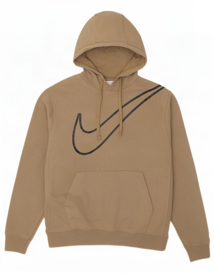 Nike Hombre Sudadera Con Capucha Gráfica Jersey De Algodón Beige Medio