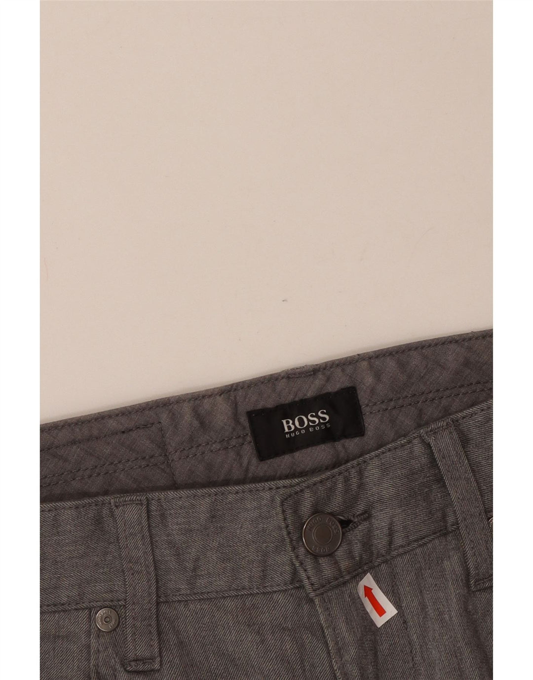 Pantalones informales rectos para hombre HUGO BOSS W30 L28 Algodón gris