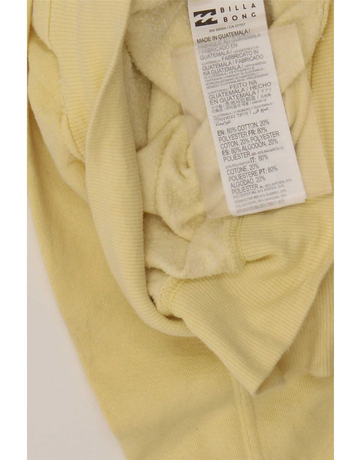 Billabong Sudadera de gran tamaño con gráfico para mujer, talla 44, color amarillo mediano