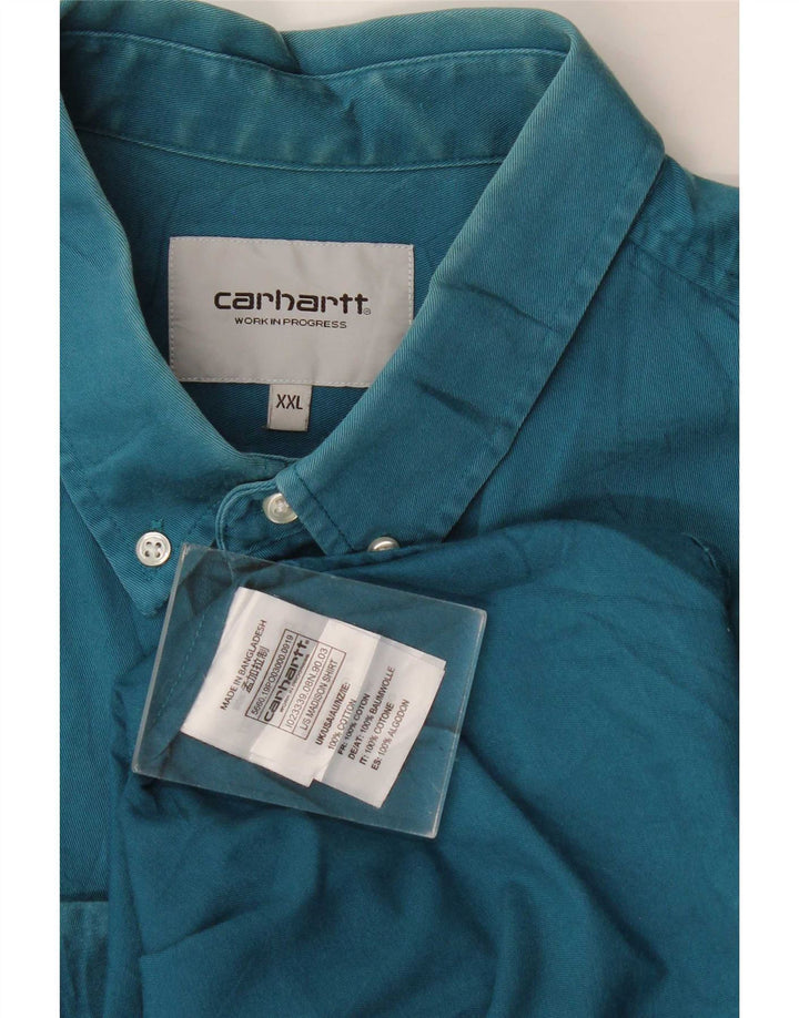 Camisa Carhartt Hombre 2XL Algodón Azul
