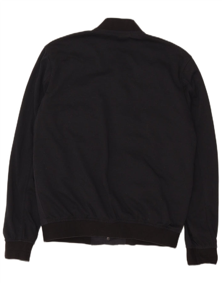 Zara Mens Bomber Jacket UK 36 Small Azul Marino Colorblock Poliéster