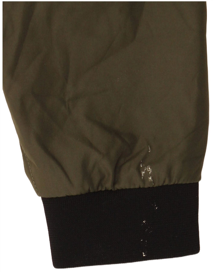 Jack & Jones Chaqueta cortavientos con capucha para hombre UK 36 Small Caqui Poliéster
