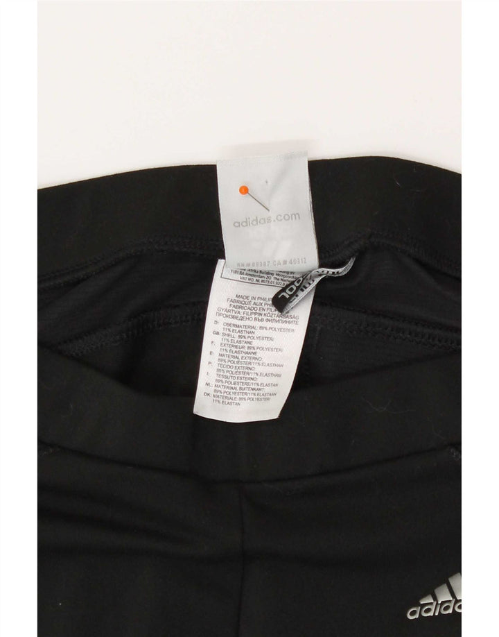Adidas Climacool Capri Leggings para mujer UK 12 Mediano Negro Poliéster
