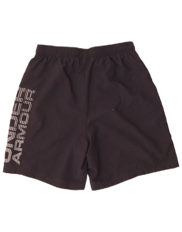 Under Armour Heat Gear Graphic Shorts deportivos para hombre, talla mediana, negro