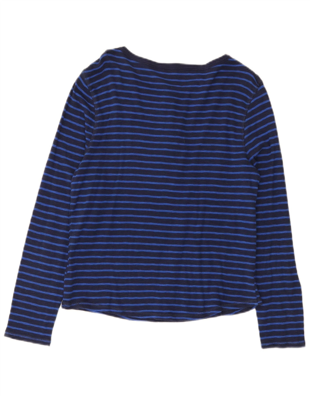 Marks & Spencer Top para mujer de manga larga UK 44 Medio azul marino a rayas