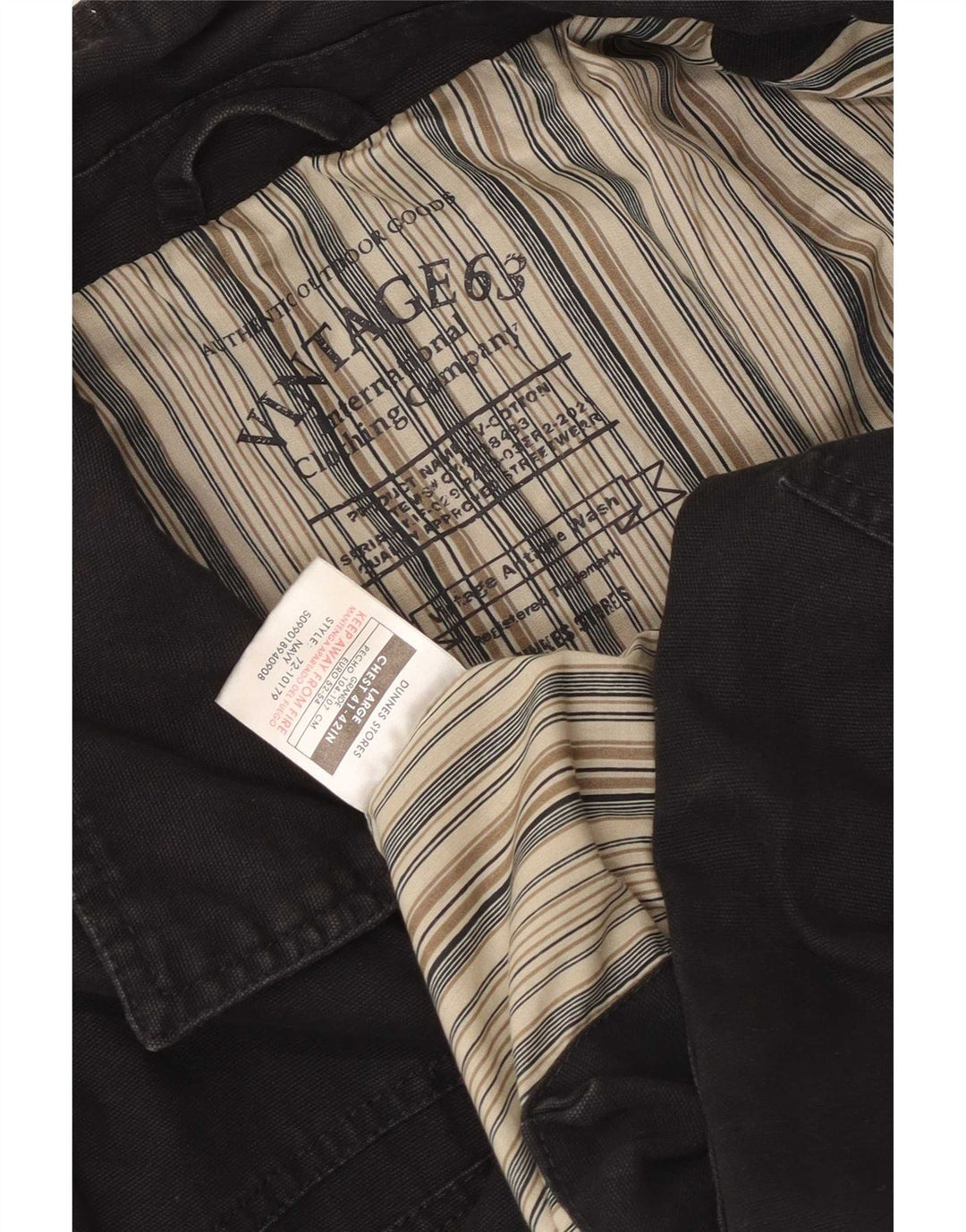 Chaqueta utilitaria para hombre de Dunnes Stores UK 40 Grande Algodón negro