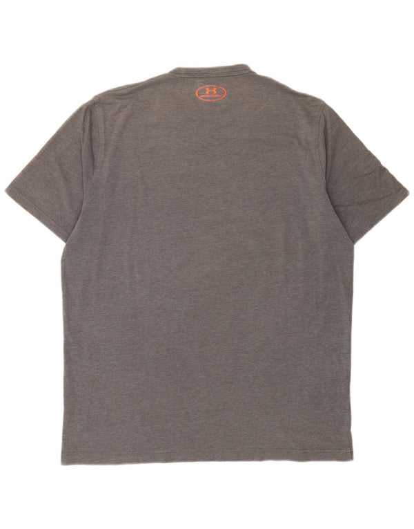 Under Armour Camiseta con gráfico Heat Gear para hombre, talla grande, gris