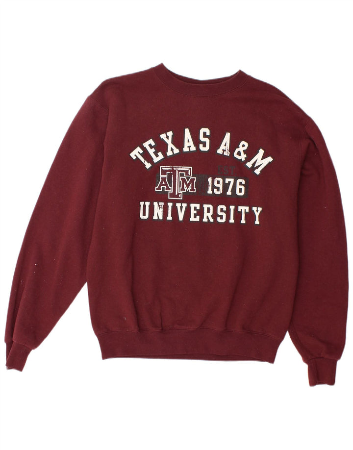 CHAMPION Jersey de sudadera extragrande para mujer UK 10 Small Maroon