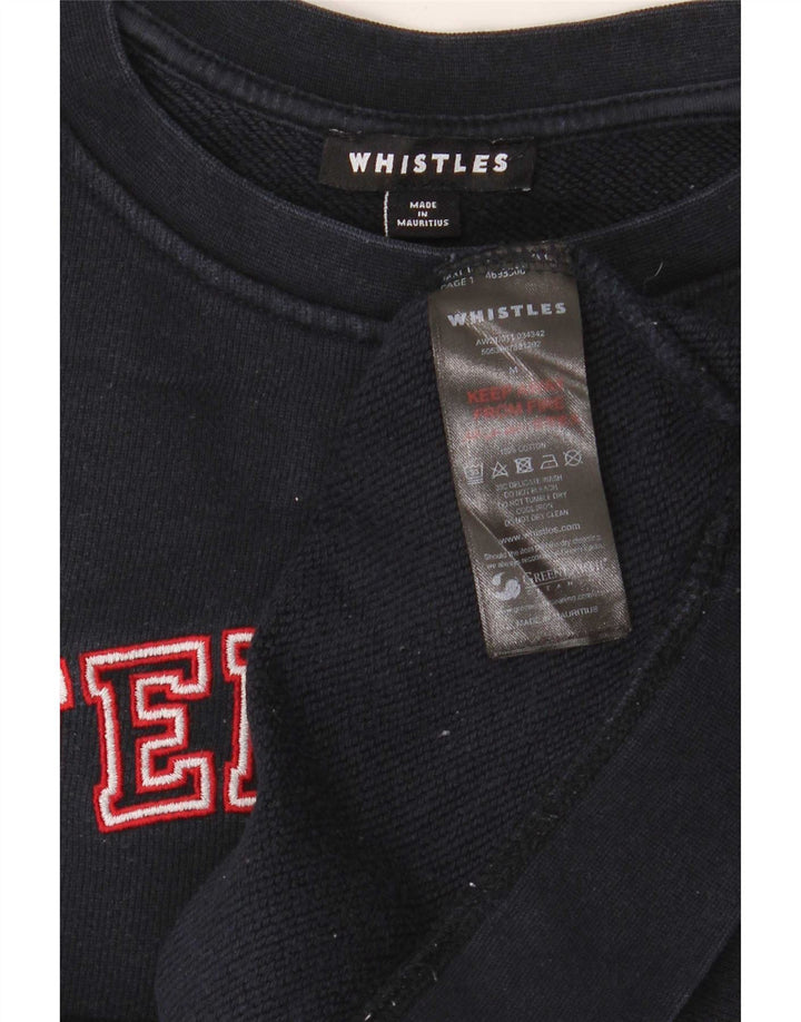 Whistles Sudadera con gráfico de fin de semana para mujer, talla 40, talla M, azul marino