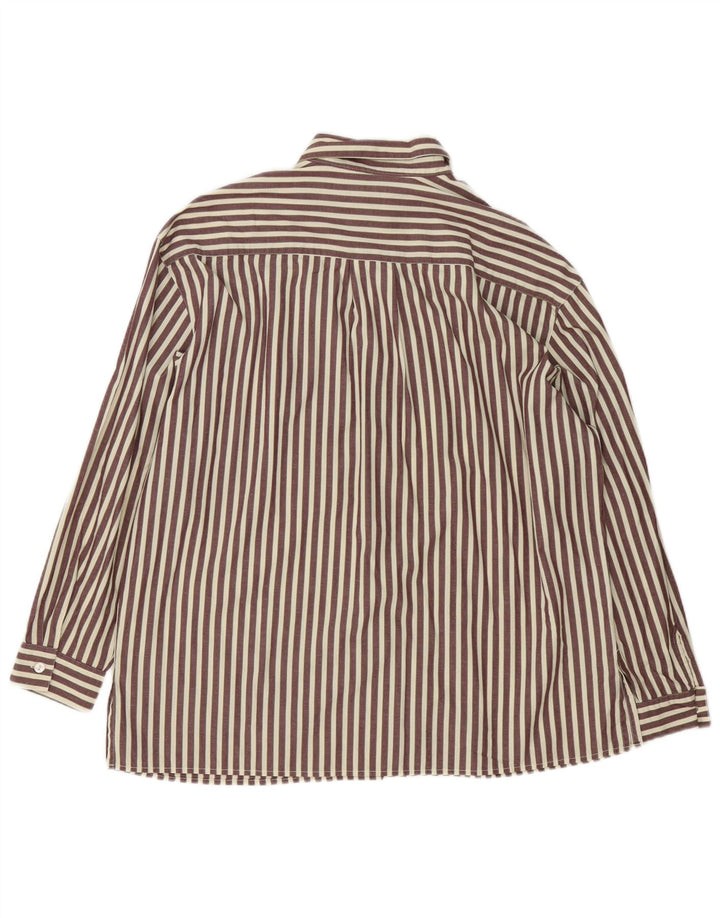 Camisa extragrande para mujer Esprit UK 44 Marrón medio Rayas diplomáticas