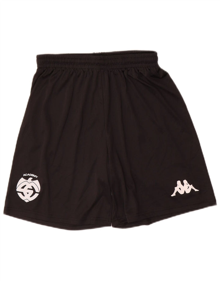 Kappa Mens Graphic Sport Shorts Pequeño Negro