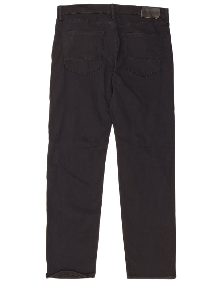 MARKS & SPENCER Vaqueros rectos para hombre W34 L31 Algodón negro