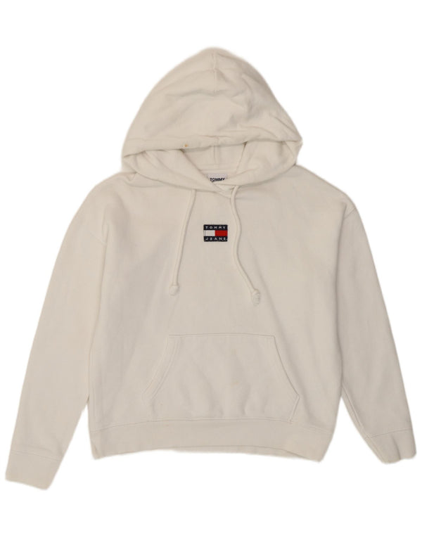 Tommy Hilfiger Jersey con capucha extragrande para mujer UK 6 XS Algodón blanco