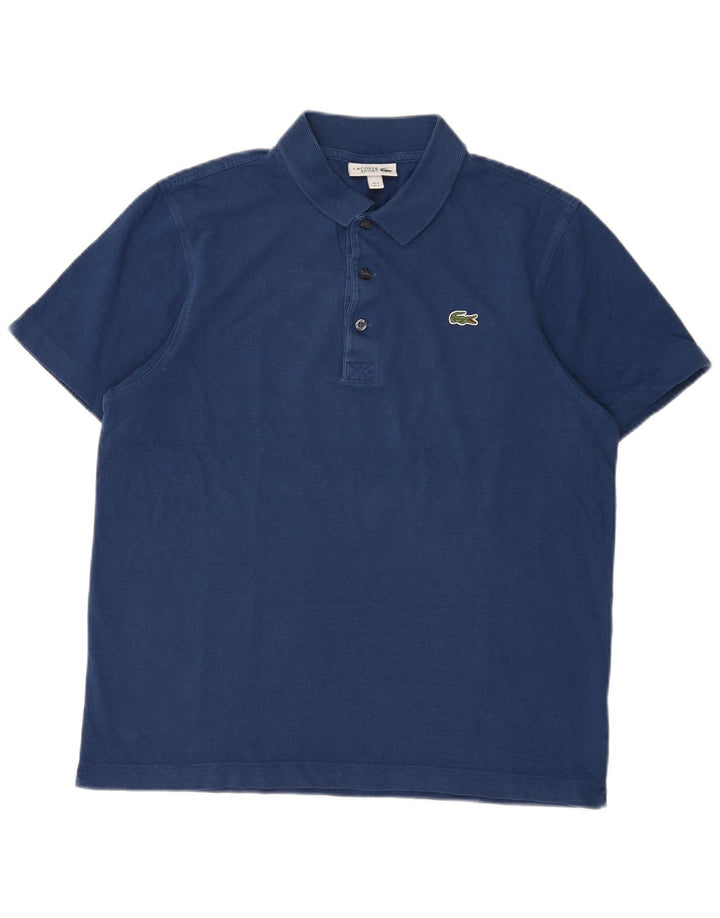 Polo Lacoste para hombre talla 5 grande algodón azul marino