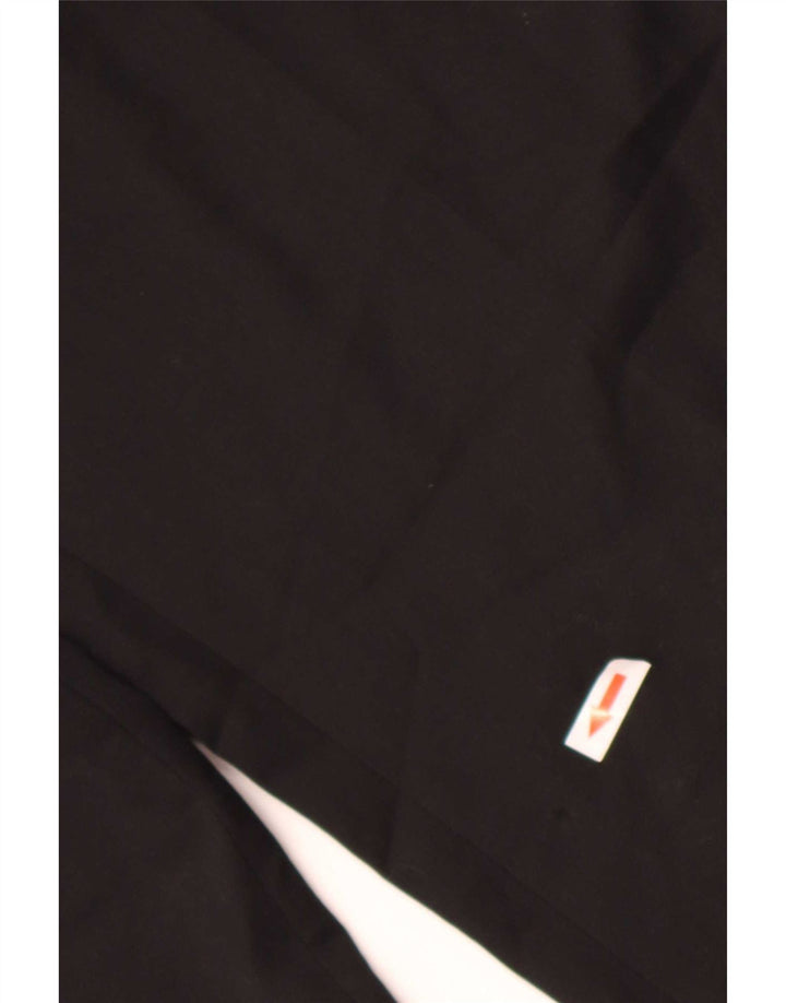 Farah Pantalón de traje con pinzas para hombre W38 L30 Poliéster negro