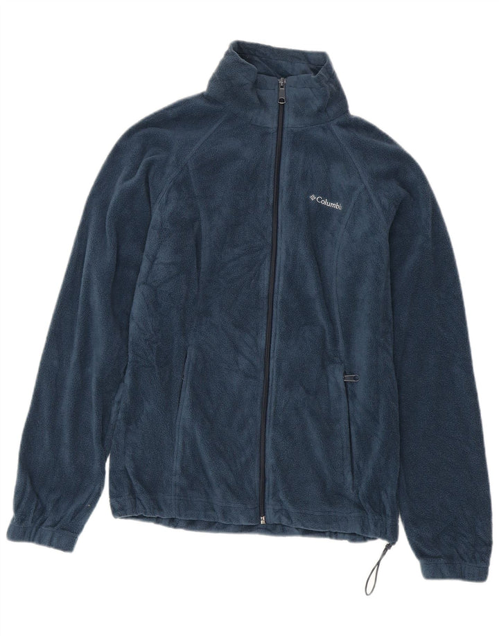 Columbia Chaqueta polar para mujer UK 10 Small Poliéster azul marino