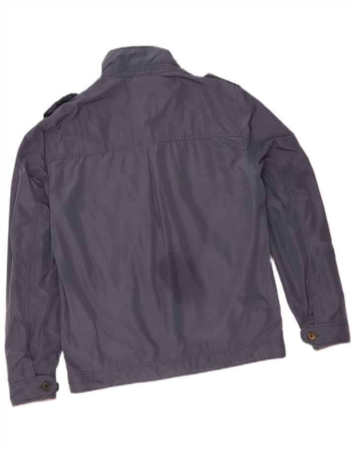 Esprit Chaqueta utilitaria para hombre ES 38 Poliamida azul medio