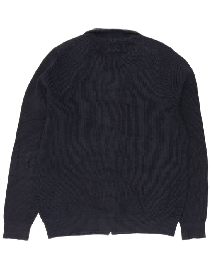 Marks & Spencer Suéter tipo cárdigan para hombre Poliéster azul marino mediano