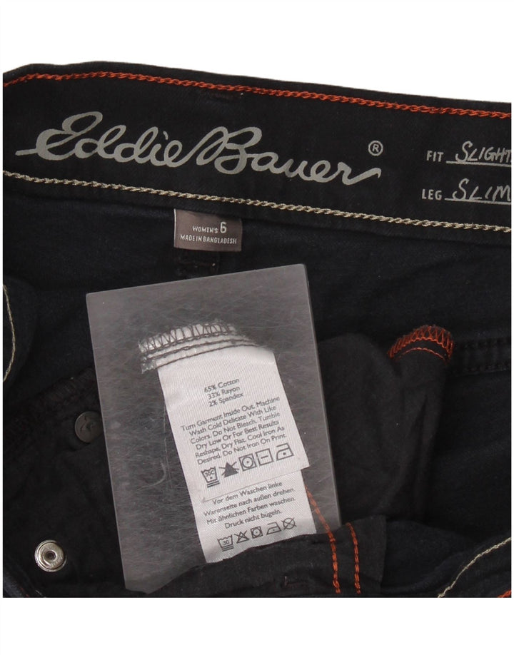 Eddie Bauer Jeans ajustados para mujer US 6 Medium W30 L29 Azul marino Algodón