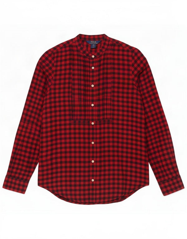 Polo Ralph Lauren Girls Flannel Shirt 15-16 Years Red Gingham Cotton