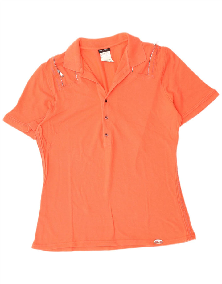 Richmond Polo para mujer UK 46 Grande Naranja Algodón